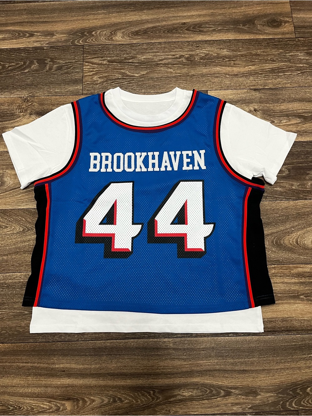 Bravest Studios Blue Brookhaven 44 Layered Basketball Tee